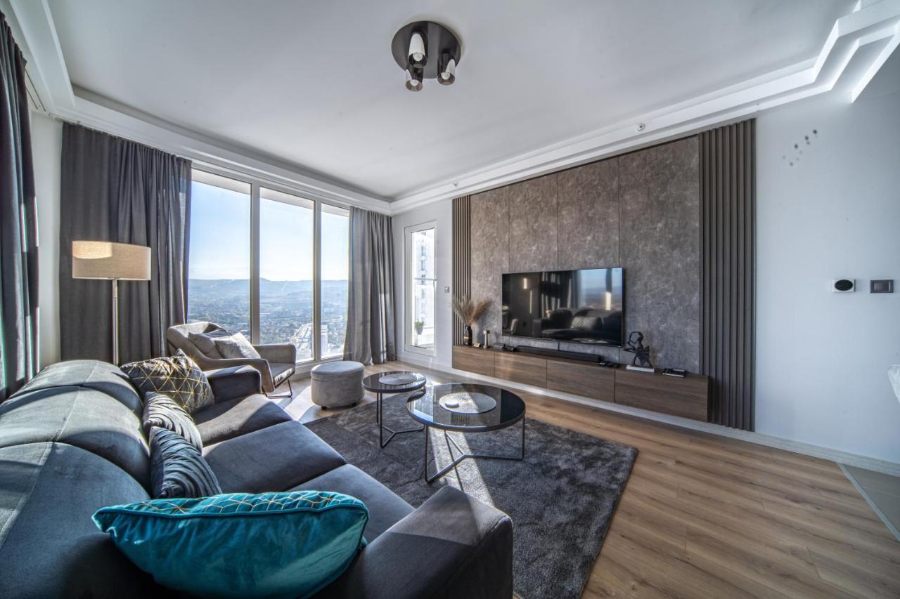 Sunrise Sky Lux Apartment, 33Rd Floor, Pool And Fitness Included Skopie Exterior foto