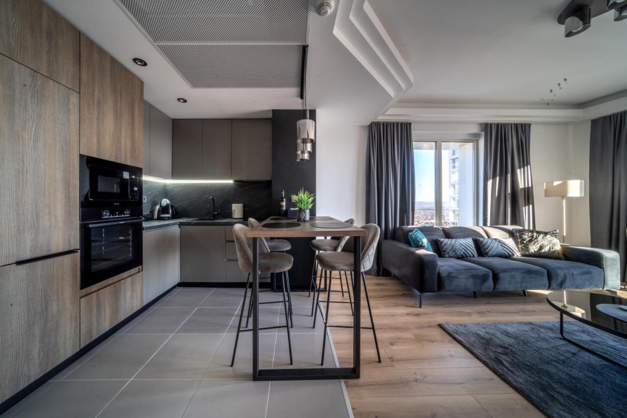Sunrise Sky Lux Apartment, 33Rd Floor, Pool And Fitness Included Skopie Exterior foto